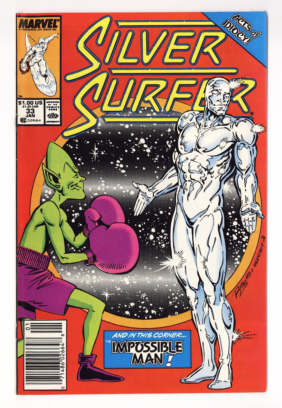 Silver Surfer Vol 3 33  High Grade   (1990)   Newsstand