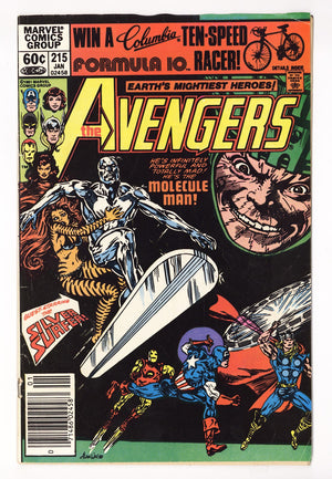 The Avengers Vol 1 215 Low Grade (1982) Newsstand