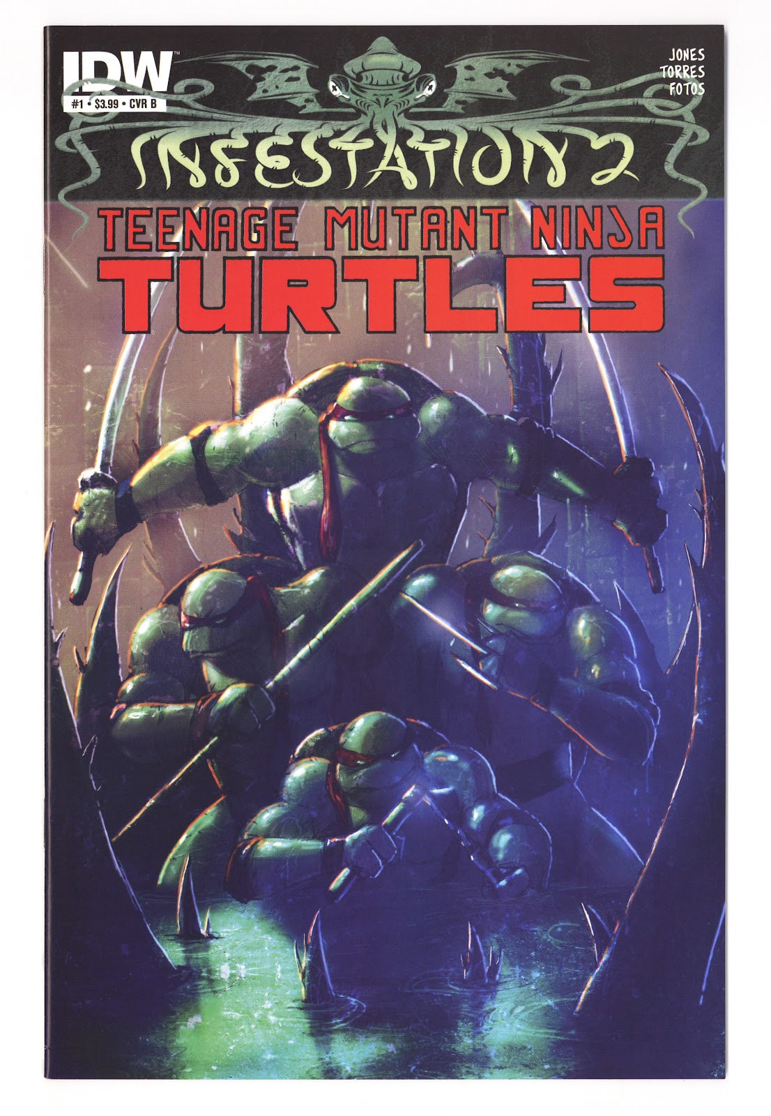 Infestation 2: Teenage Mutant Ninja Turtles 1 High Grade (2012) Ramondelli Variant 