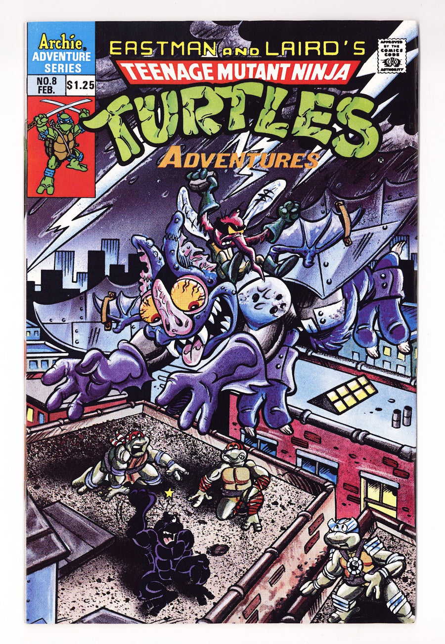 Teenage Mutant Ninja Turtles Adventures Vol 2 8  FN+ (6.5)   (1990) Direct   Canadian Edition  