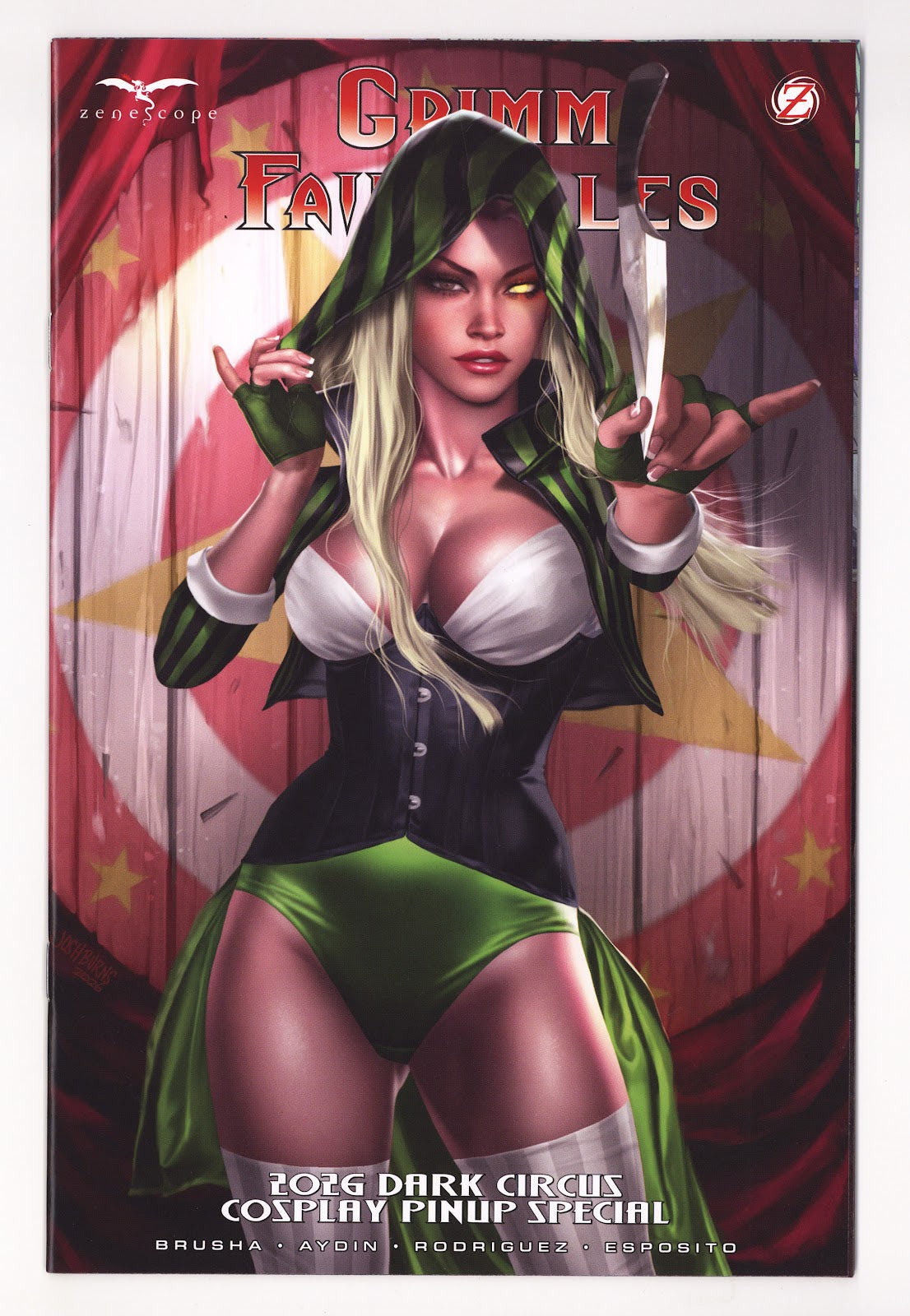 Grimm Fairy Tales Presents Dark Circus Cosplay   Burns  Variant   (2026)