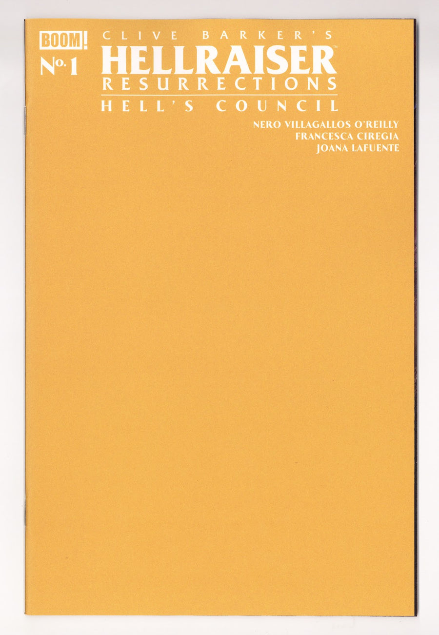 Hellraiser: Resurrections - Hell's Council  1   Sketch Blank Variant   (2026)