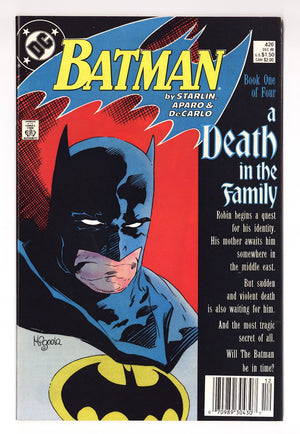Batman Vol 1 426  VF/NM (9.0)   (1988)   Newsstand