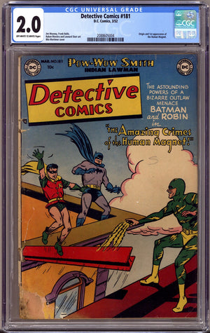 Detective Comics Vol 1 181 CGC 2.0 (GD)   (1952)