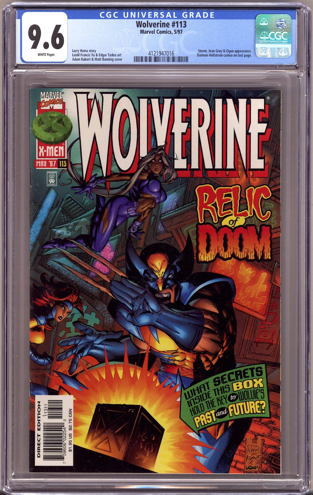 Wolverine Vol 2 113 CGC 9.6 (NM+) (1997) 