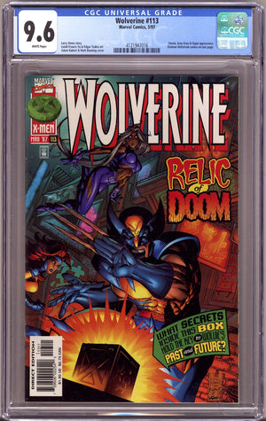 Wolverine Vol 2 113 CGC 9.6 (NM+) (1997)