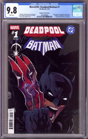 Marvel / DC: Deadpool / Batman 1 CGC 9.8 (NM/M) (2025) Stegman Homage Variant