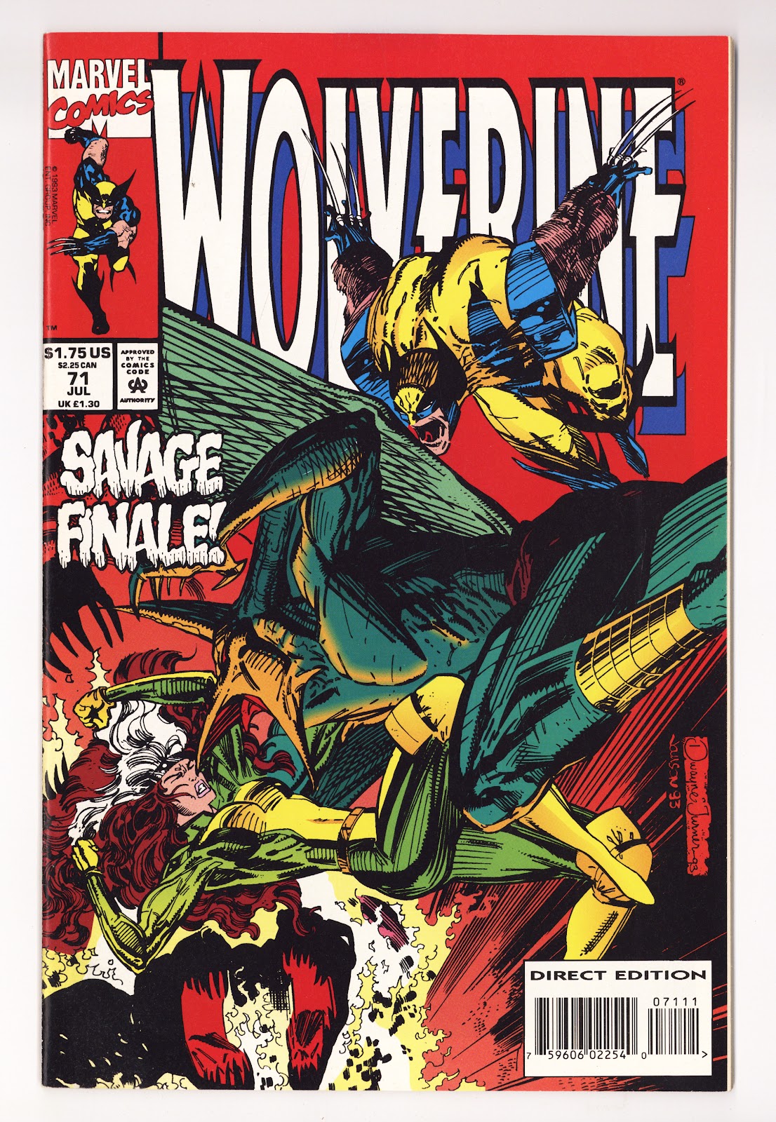 Wolverine Vol 2 71  High Grade   (1993)     