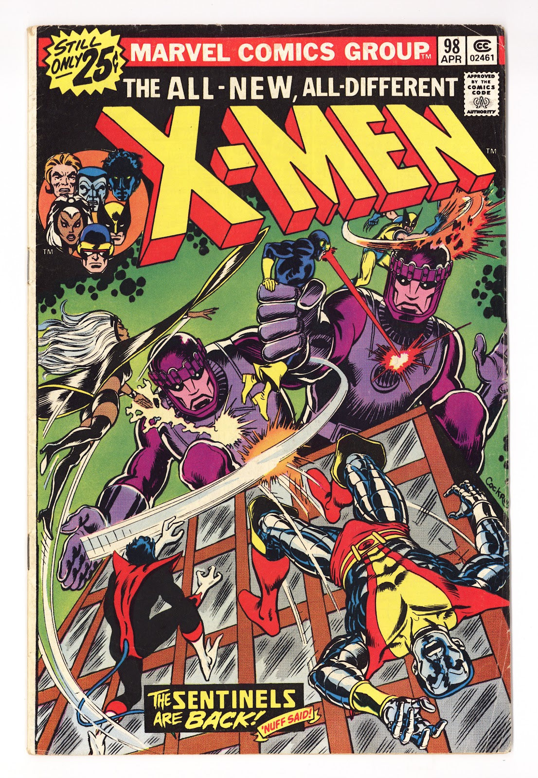 The X-Men Vol 1 98 VG+ (4.5) (1976) 25¢ 