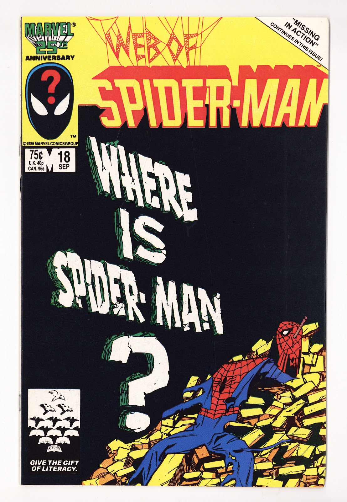 Web of Spider-Man Vol 1 18 VF+ (8.5) (1986)  