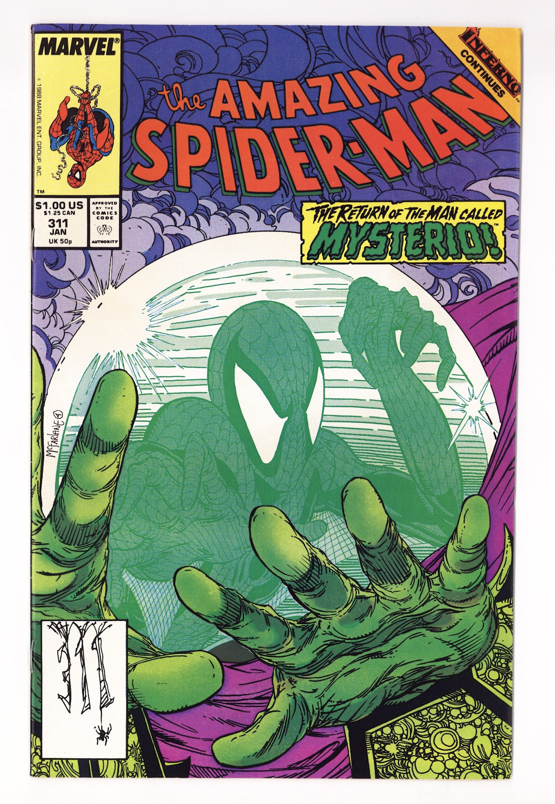 The Amazing Spider-Man Vol 1 311 VF+ (8.5) (1989) 