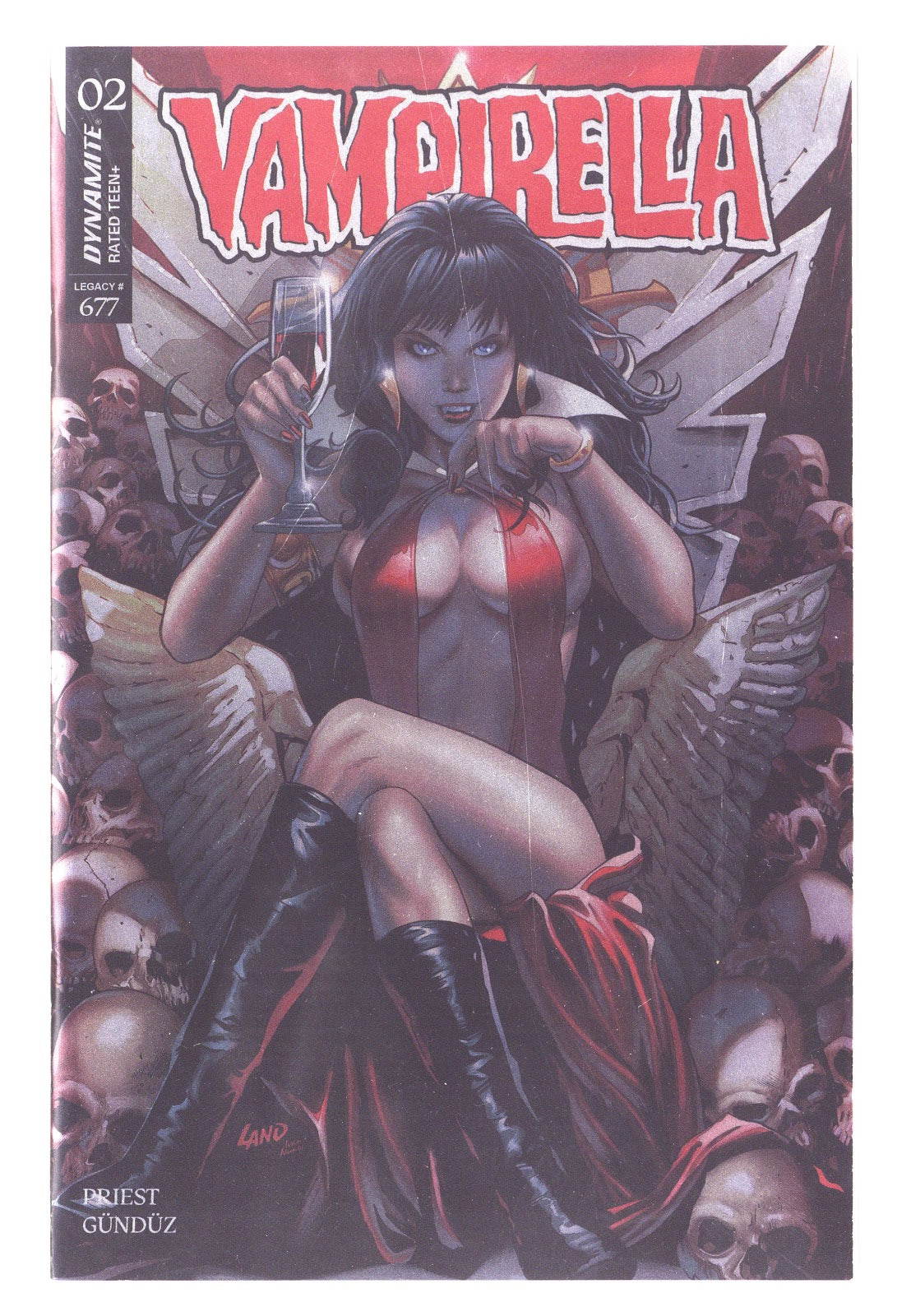 Vampirella Vol 7 2 (677) High Grade (2025) Land Foil Variant 
