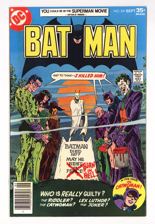 Batman Vol 1 291  VF- (7.5)   (1977)