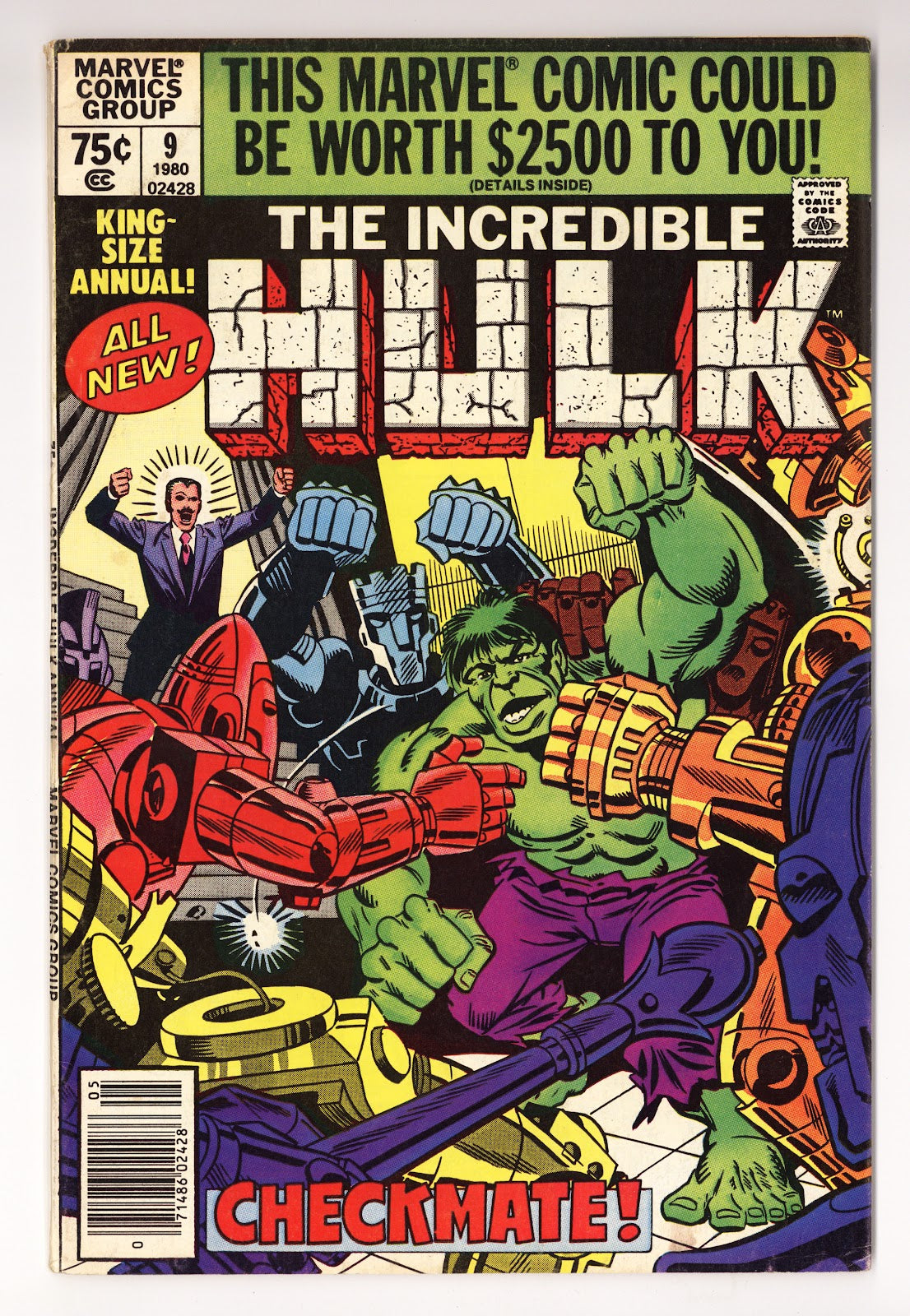 The Incredible Hulk Annual Vol 1 9  Mid Grade   (1980)   Newsstand  