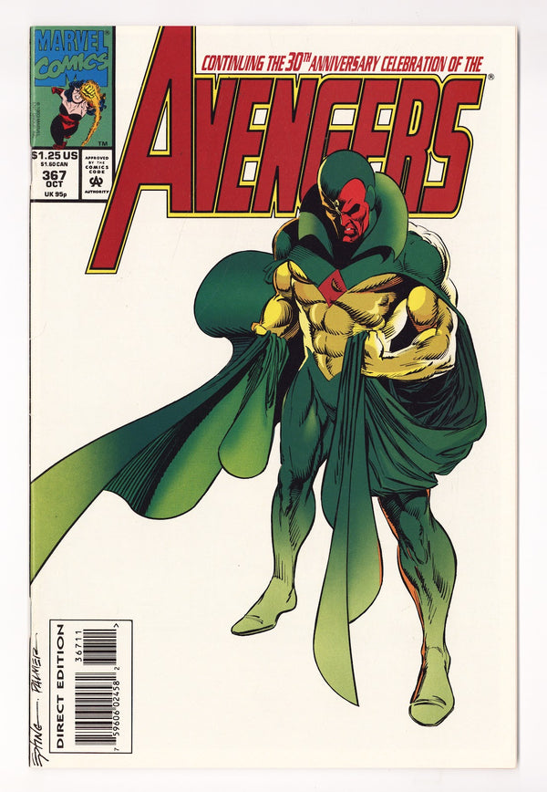 The Avengers Vol 1 367 Mid Grade (1993)
