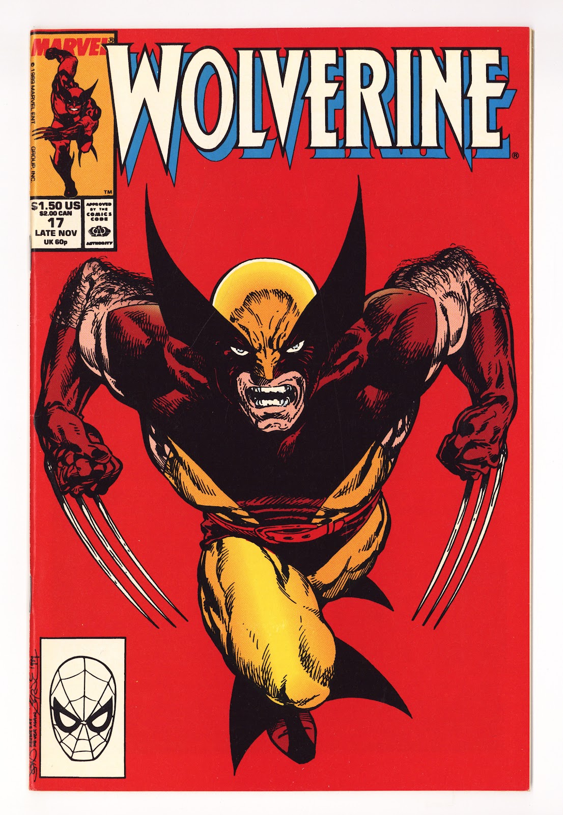 Wolverine Vol 2 17  High Grade   (1989)     