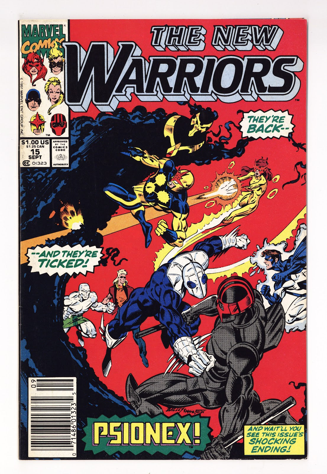 The New Warriors Vol 1 15 High Grade (1991) Newsstand 