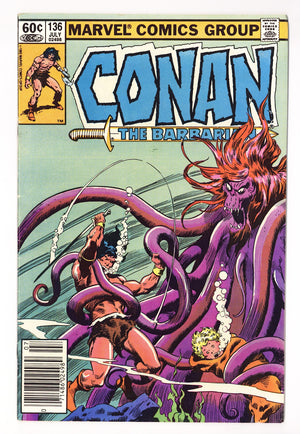 Conan the Barbarian Vol 1 136  Low Grade   (1982)   Newsstand