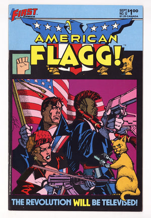 American Flagg! Vol 1 12 Mid Grade (1984)