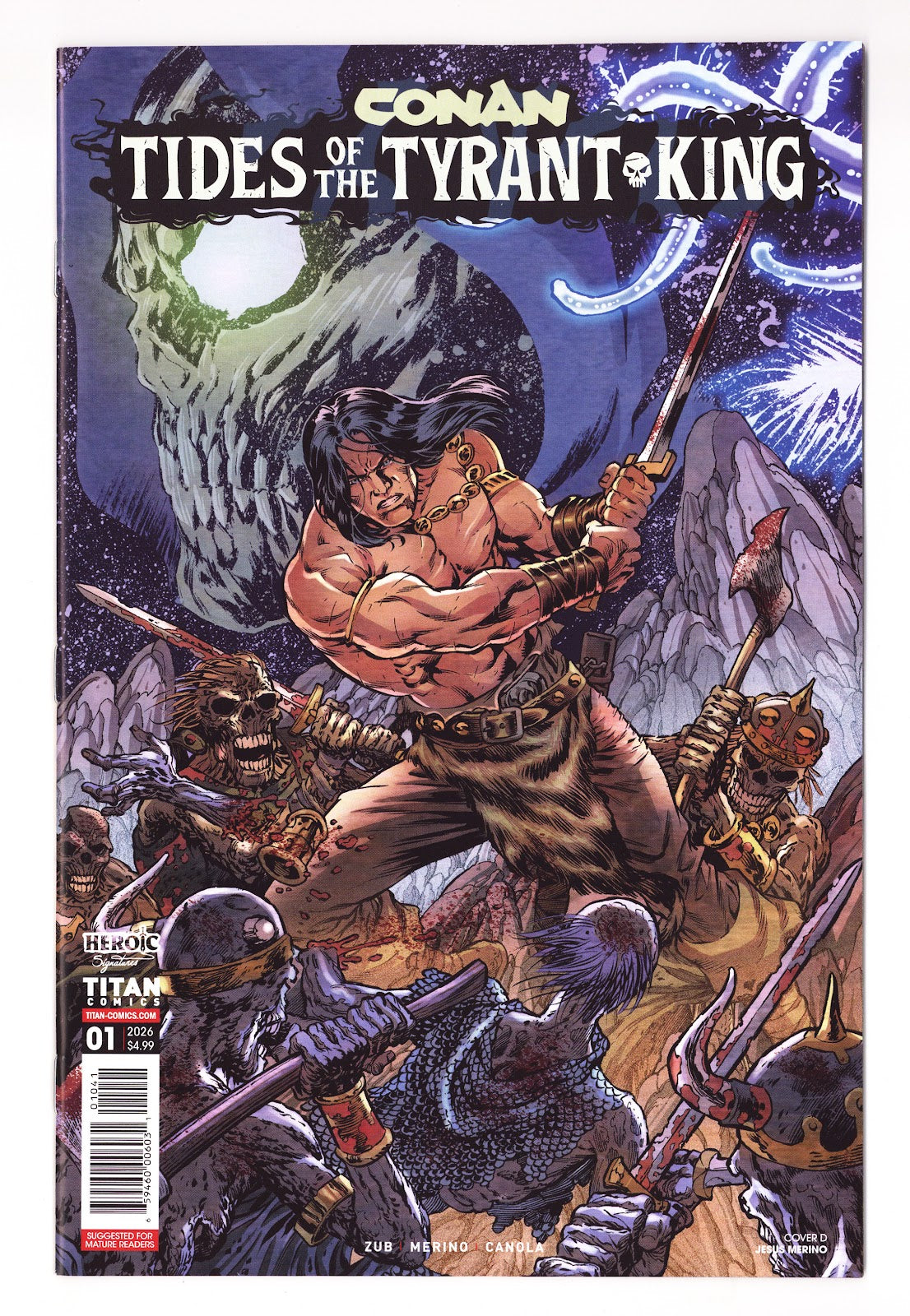 Conan the Barbarian Tides of the Tyrant King  1 Merino  Connecting Variant   (2026)