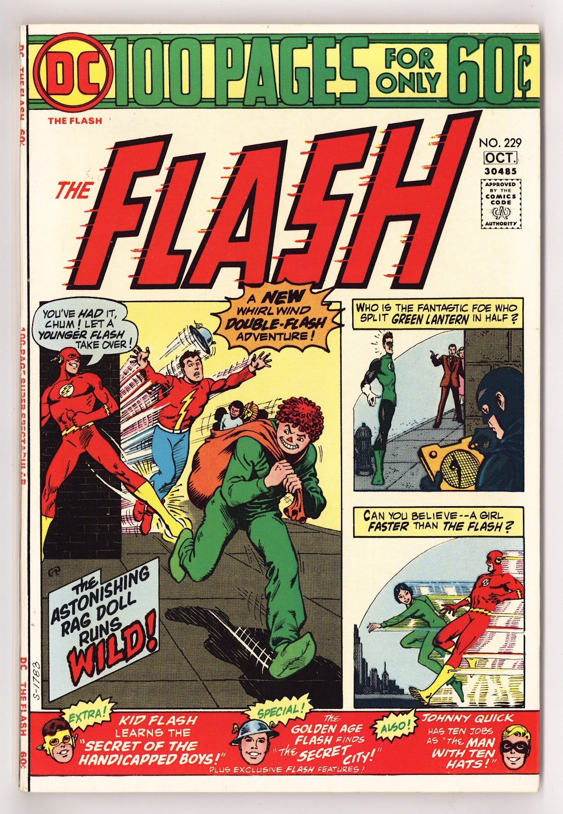 The Flash Vol 1 229  VF (8.0)   (1974)     