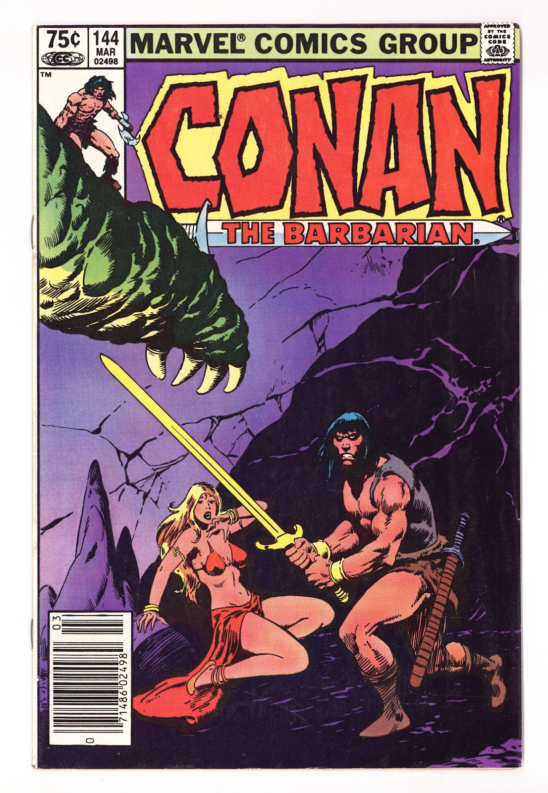 Conan the Barbarian Vol 1 144  Mid Grade   (1983)   Canadian Price Variant  