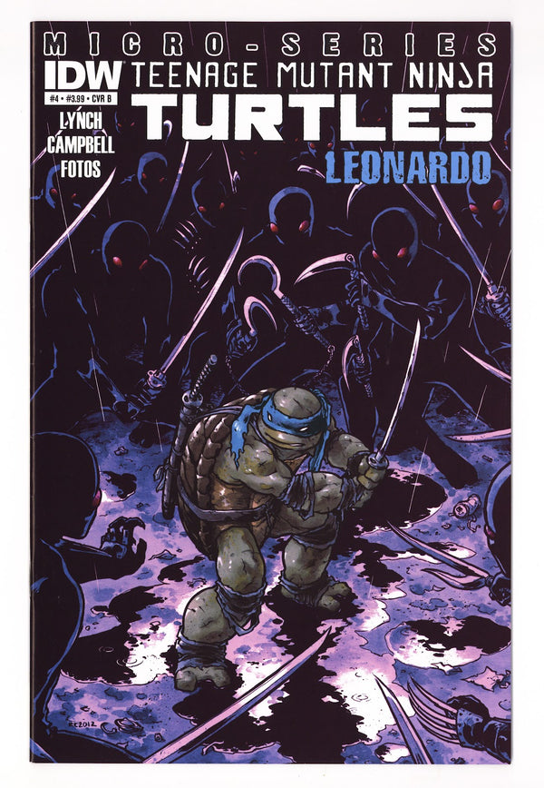 Teenage Mutant Ninja Turtles Microseries   4  VF/NM (9.0)   (2012) Campbell   Variant