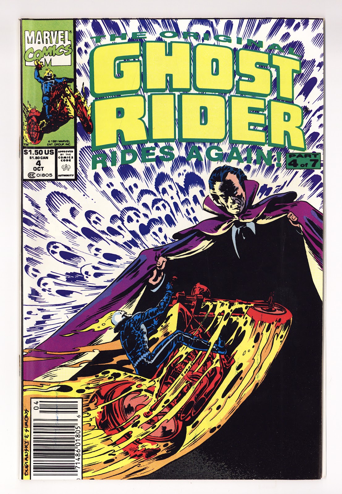 The Original Ghost Rider Rides Again 4 High Grade (1991) Newsstand 
