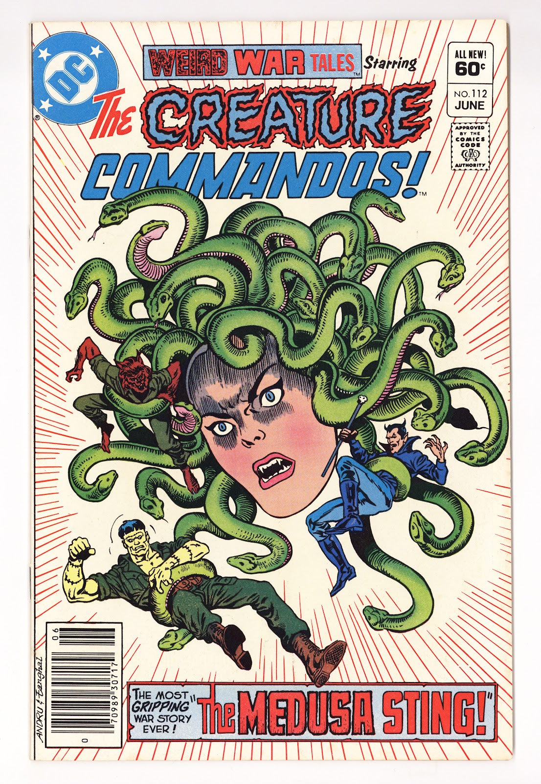 Weird War Tales Vol 12 112  Low Grade   (1982)   Newsstand  