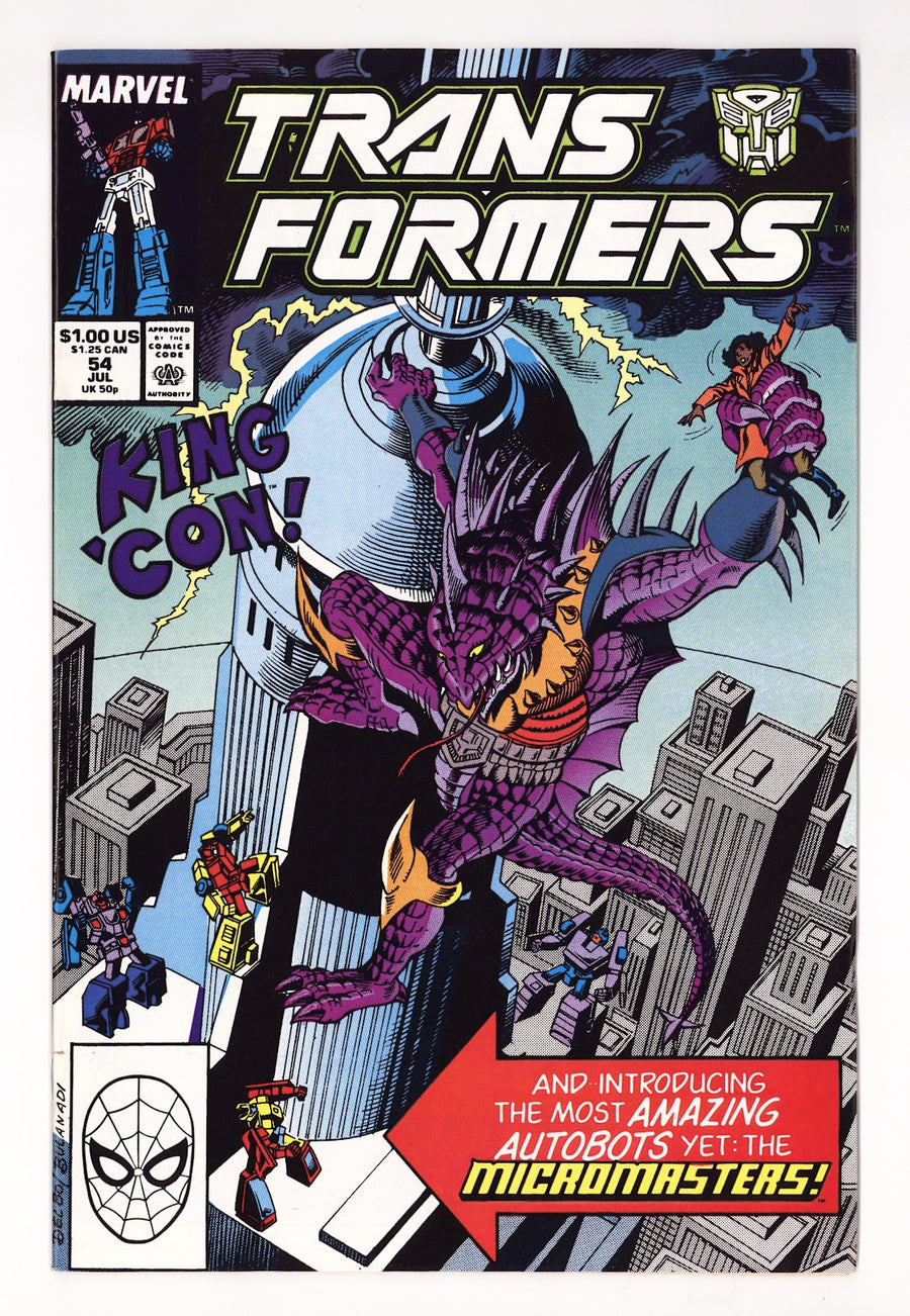 The Transformers Vol 1 54  VF/NM (9.0)   (1989)     