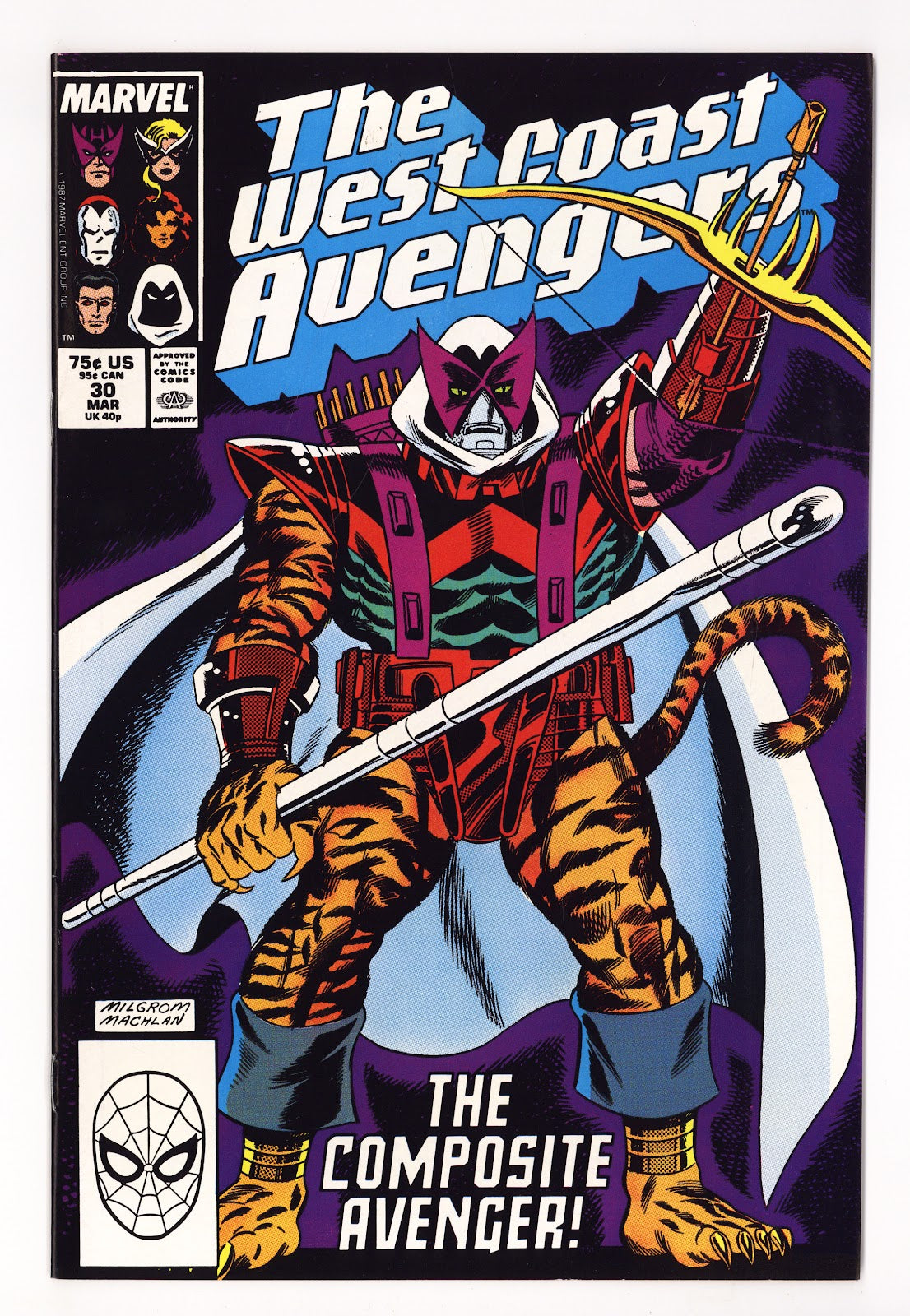 West Coast Avengers Vol 2 30  High Grade   (1988)   Direct  