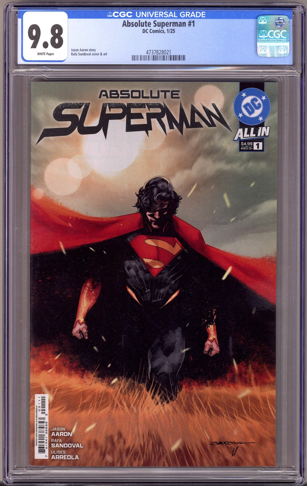 Absolute Superman 1 CGC 9.8 (NM/M) (2025) 
