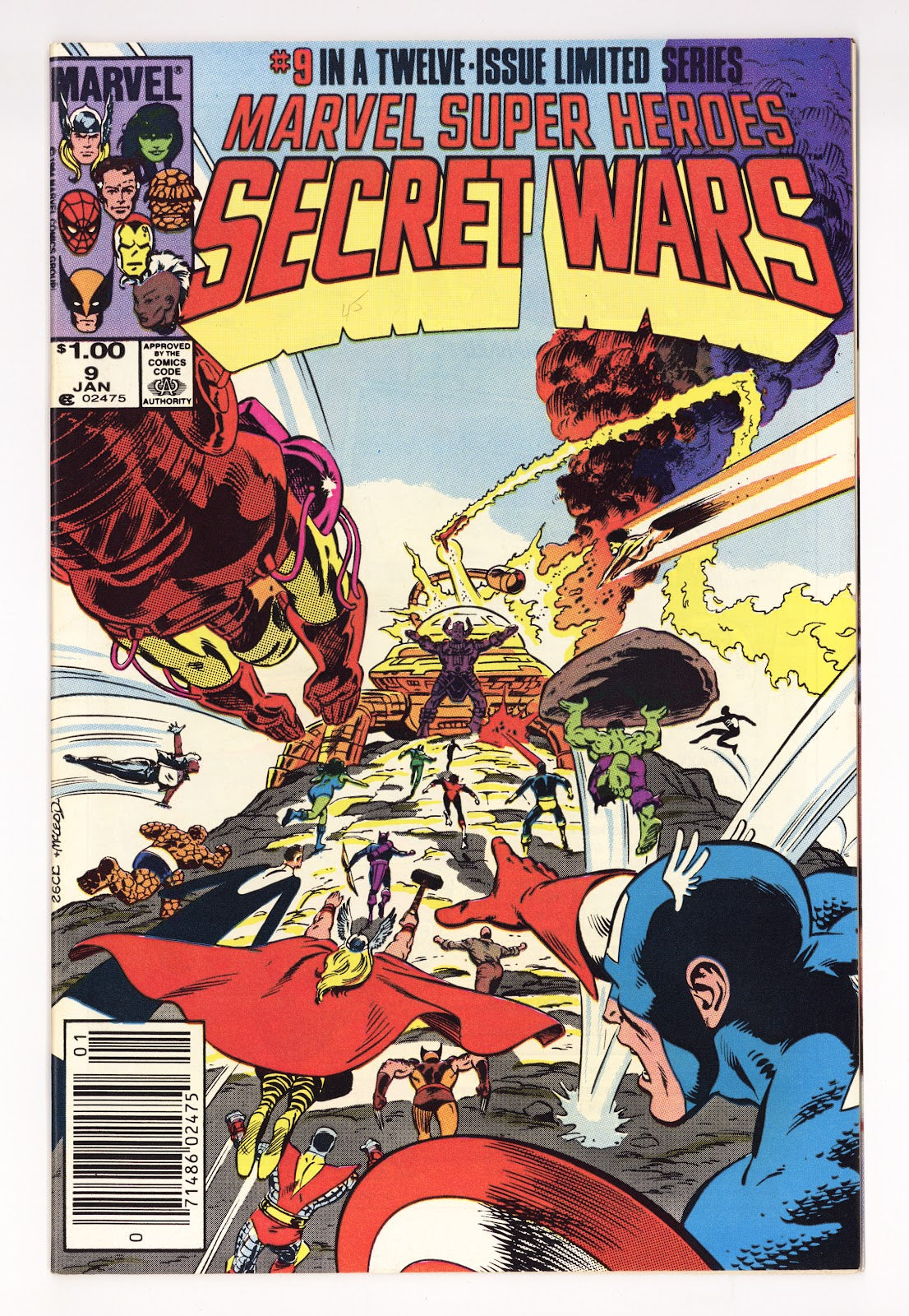 Marvel Super-Heroes Secret Wars Vol 1 9 VF- (7.5) (1985) Canadian Price Variant 