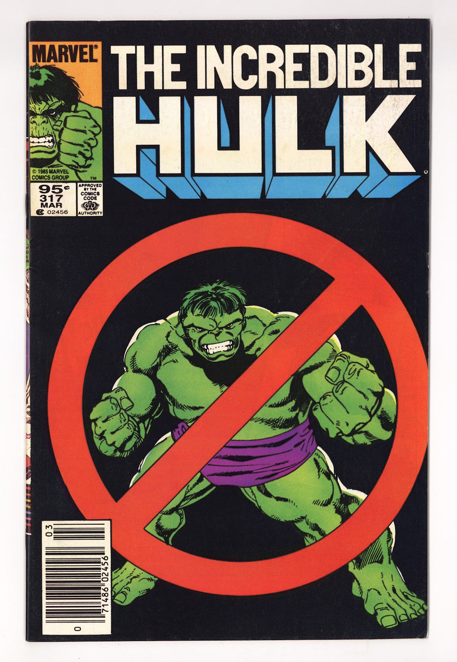 The Incredible Hulk Vol 1 317  Mid Grade   (1986)   Canadian Price Variant