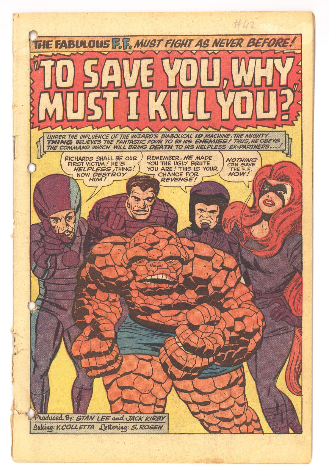 Fantastic Four Vol 1 42 Coverless (1965) 