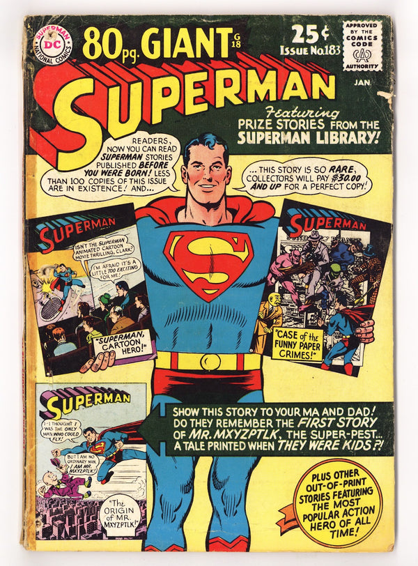 Superman Vol 1 183  GD/VG (3.0)   (1966)