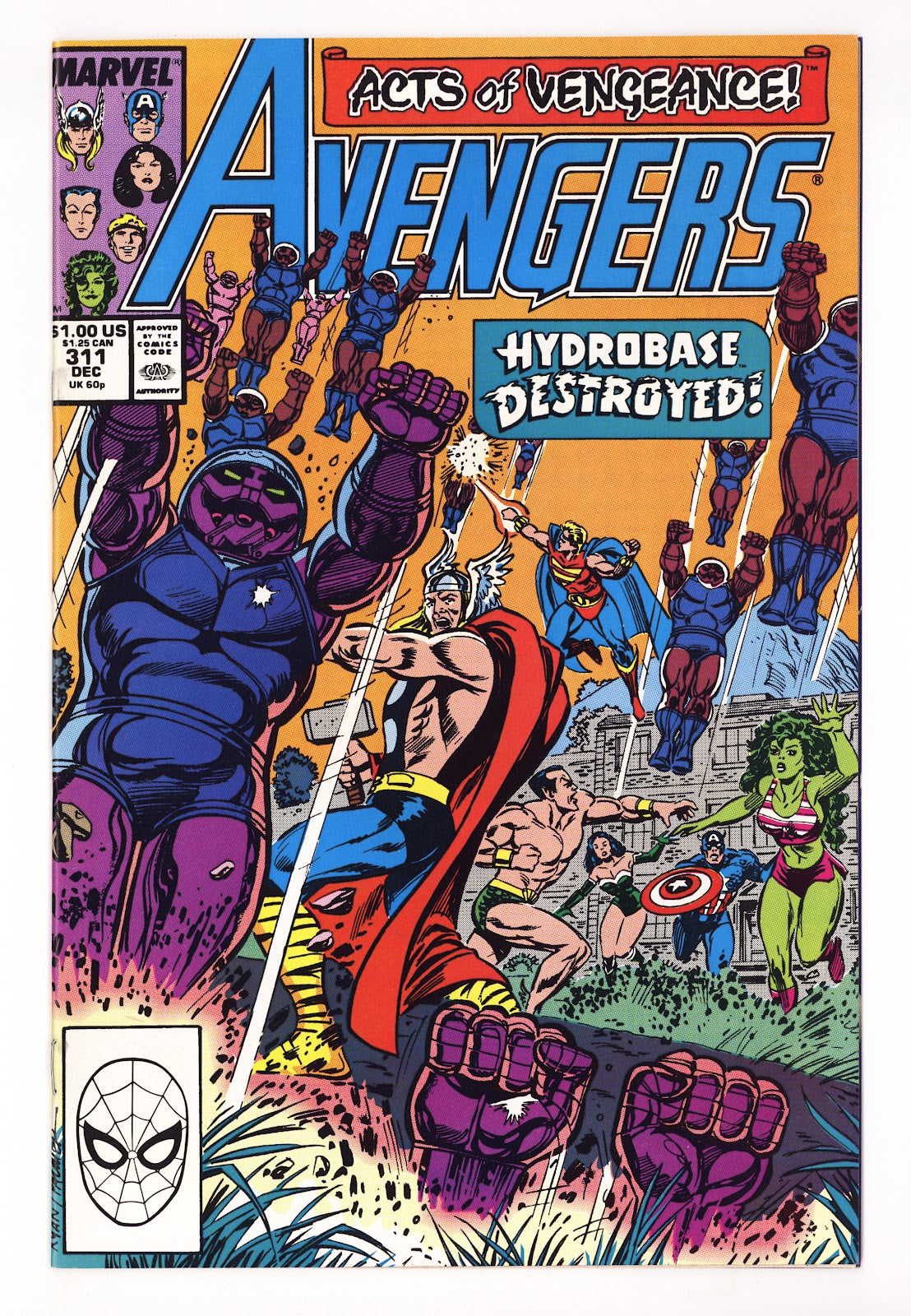 The Avengers Vol 1 311 Mid Grade (1989) 