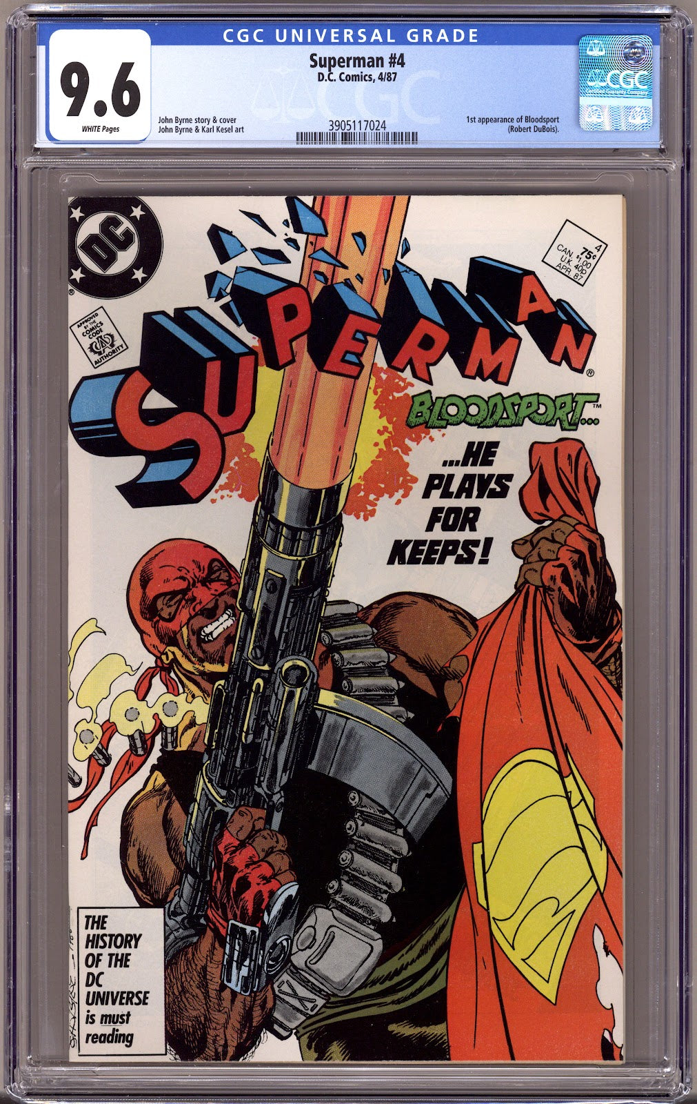 Superman Vol 2 4 CGC 9.6 (NM+) (1987) 