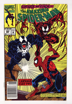 The Amazing Spider-Man Vol 1 362 VF+ (8.5) (1992) Newsstand