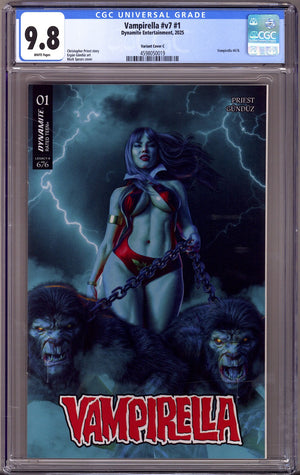 Vampirella Vol 7 1 CGC 9.8 (NM/M) (2025) Spears Variant