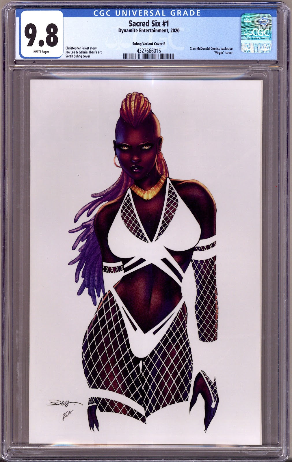 Sacred Six   1 CGC 9.8 (NM/M)   (2020) Suhng Virgin Negative Space Exclusive Variant  