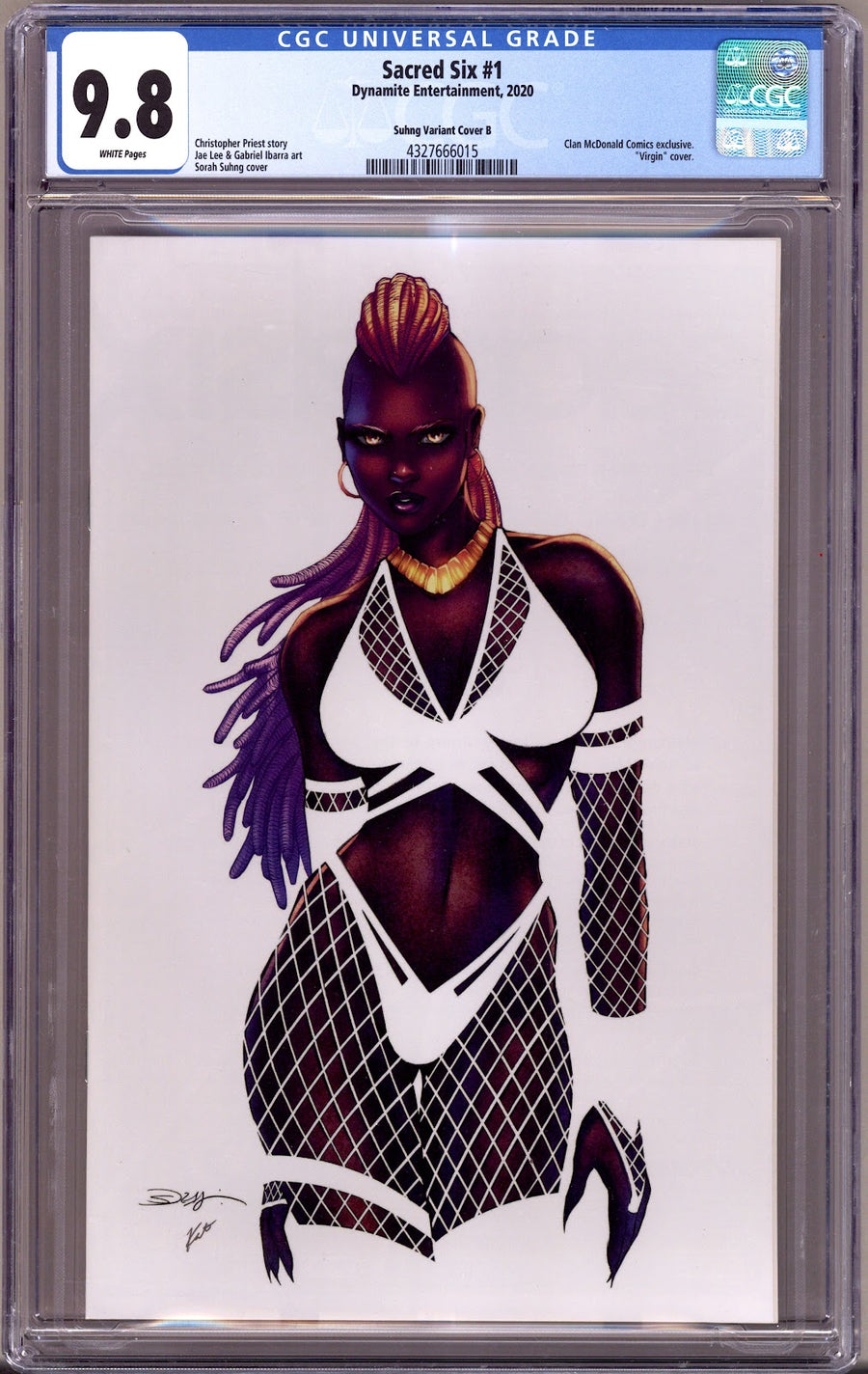 Sacred Six   1 CGC 9.8 (NM/M)   (2020) Suhng Virgin Negative Space Exclusive Variant  