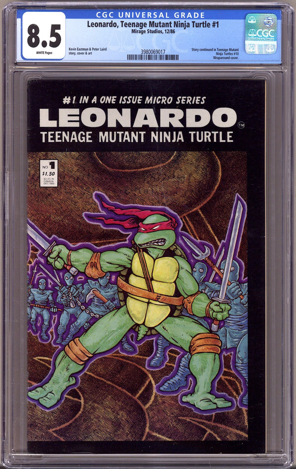 Leonardo Teenage Mutant Ninja Turtle   1 CGC 8.5 (VF+)   (1986)