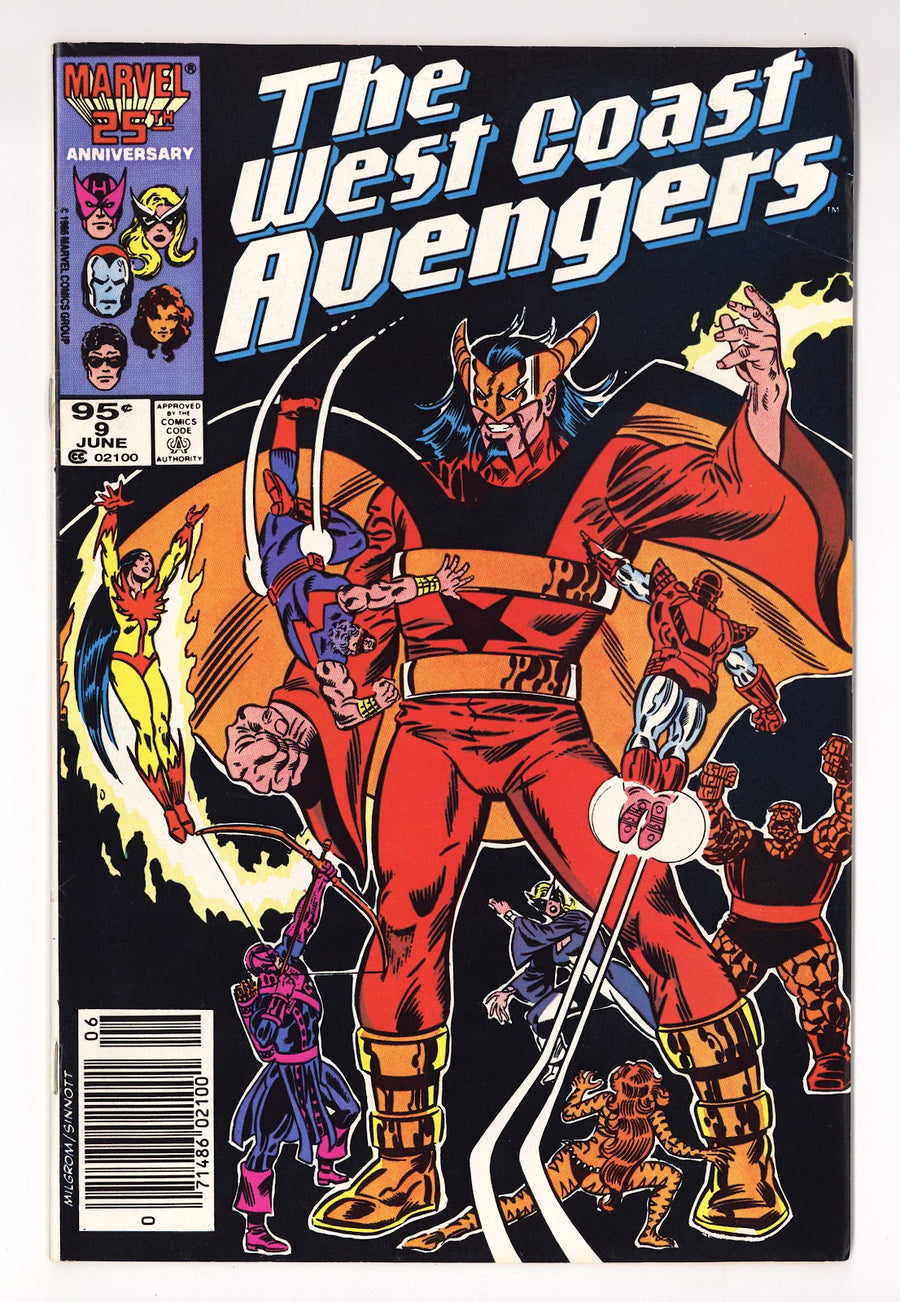 West Coast Avengers Vol 2 9  Low Grade   (1986)   Canadian Price Variant