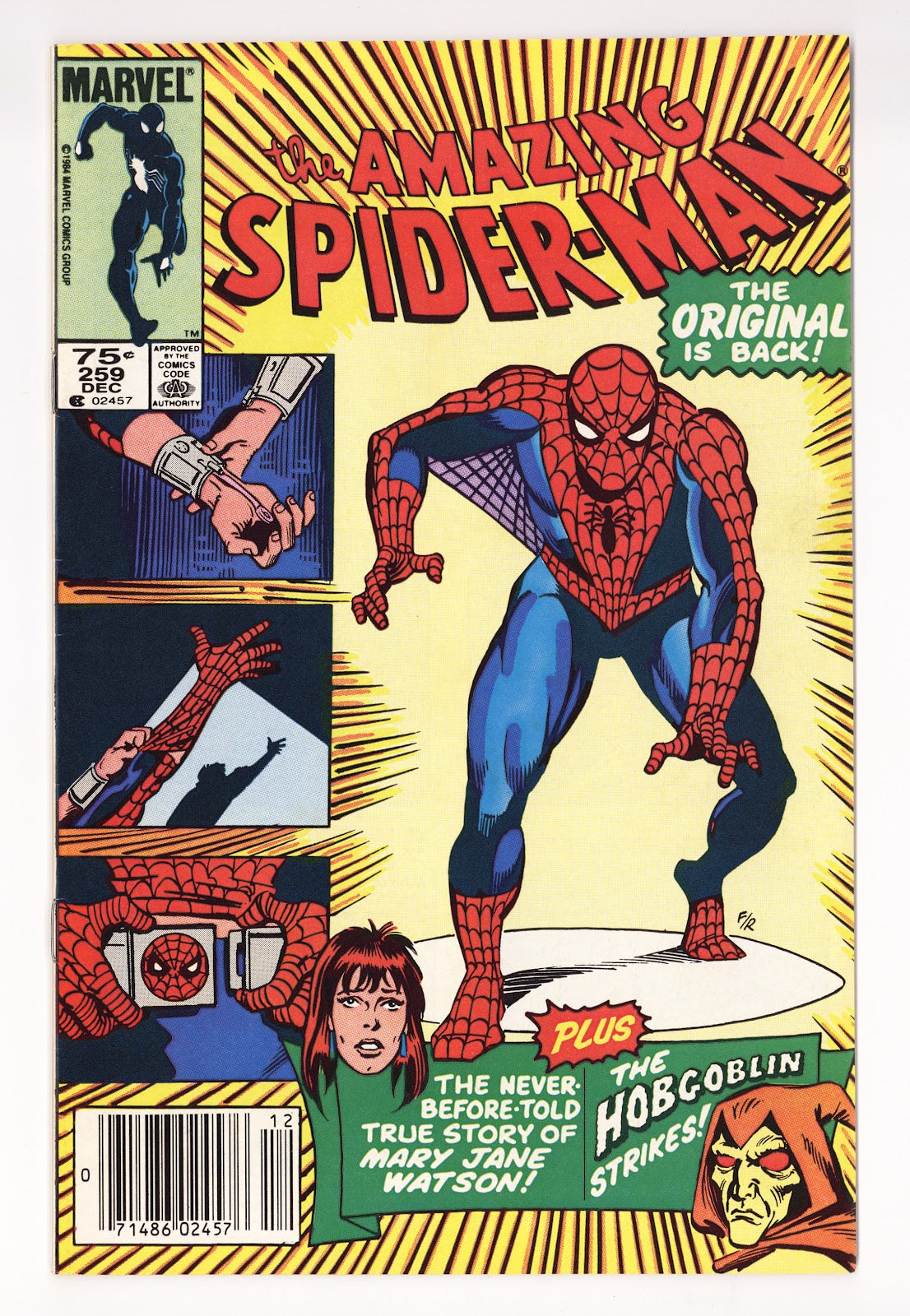 The Amazing Spider-Man Vol 1 259 VF (8.0) (1984) Canadian Price Variant 