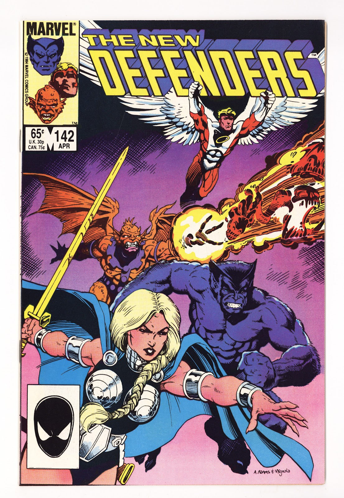 The Defenders Vol 1 142  High Grade   (1985)   Direct  