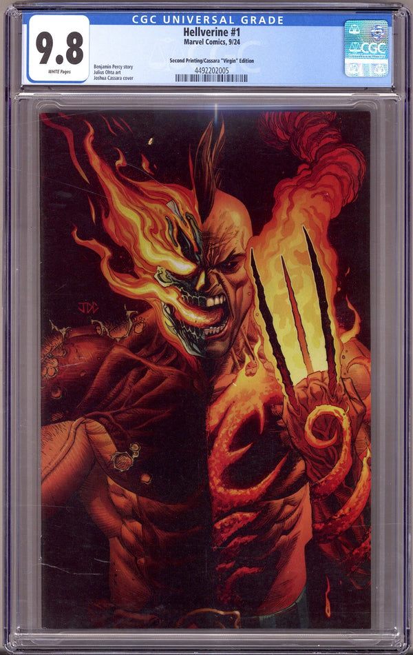 Hellverine Vol 1 1 CGC 9.8 (NM/M) (2024) Cassara Virgin 2nd Print