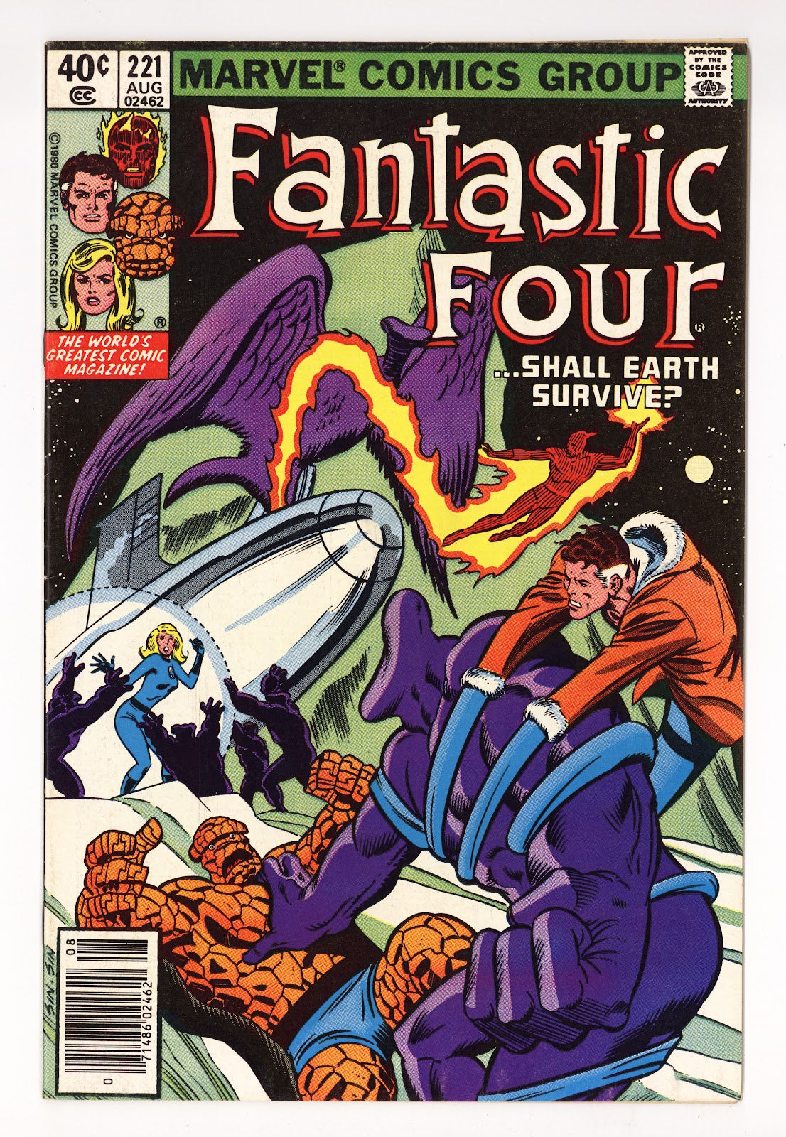 Fantastic Four Vol 1 221 Mid Grade (1980) Newsstand 