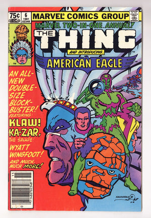 Marvel Two-in-One Annual Vol 1 6  Low Grade   (1981)   Newsstand