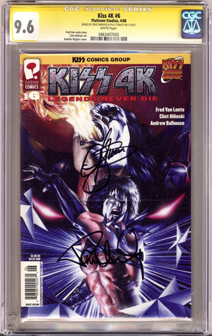 KISS 4K 6 CGC 9.6 (NM+) (2008)  Signed x2 Cover Gene Simmons & Paul Stanley